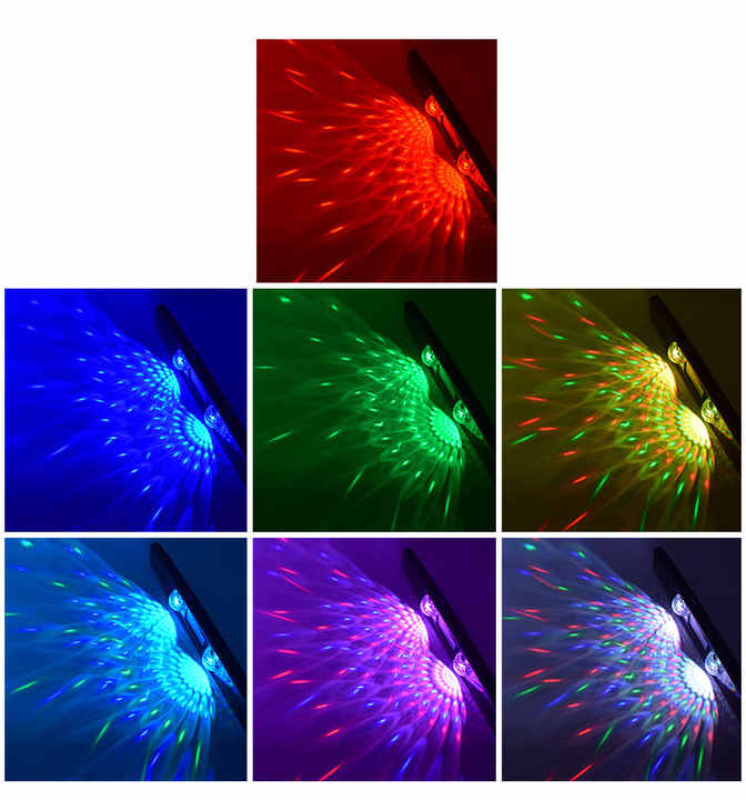 RGB Car Atmosphere USB Wireless Roof Star Led Light